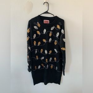 Christmas Light Sweater Dress